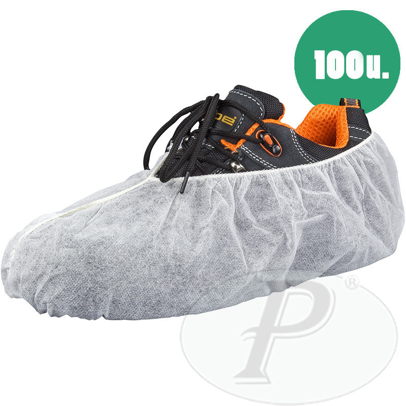 Cubrezapatos desechables de polipropileno blancos - 100u - Suministros  Planas - equipos de protección EPIS